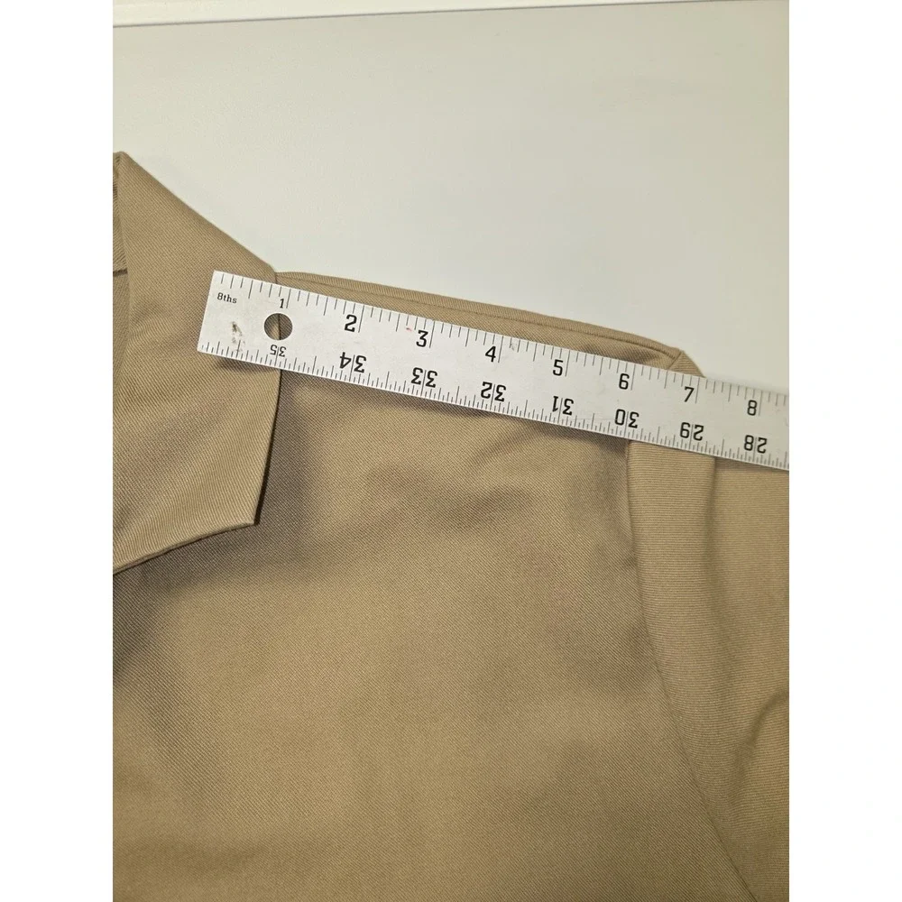 Vintage Kleidung Vetements Clothing KLM Workwear Cotton Long Coat Tan Size L‎